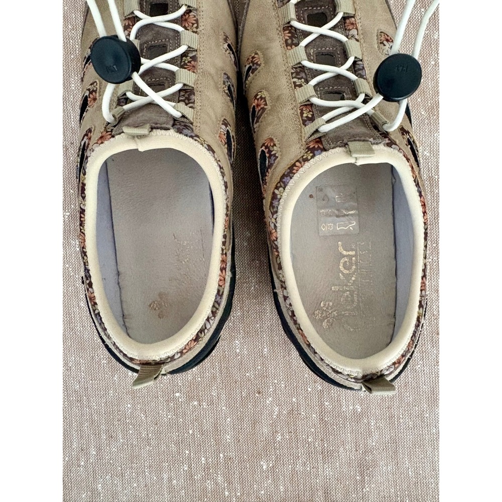 Rieker Walking Sneakers Tan Suede Floral Gorpcore Active Comfort Shoes Sz 9 - Picture 8 of 14